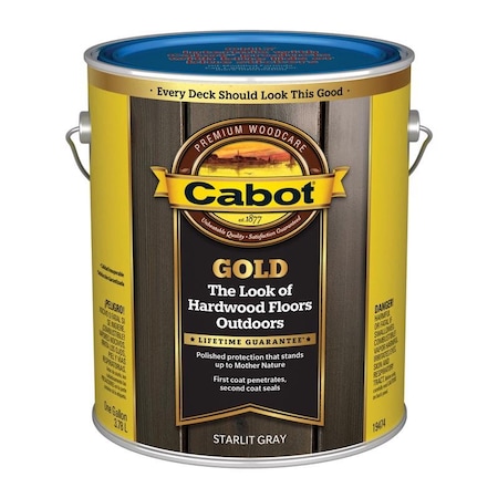 Cabot Cabot Gold Low VOC Satin Starlit Gray Deck Varnish 1 gal 140.0019474.007
